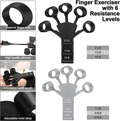 FlexGrip ProTrainer: Silicone Finger Exercise Stretcher and Hand Strengthener