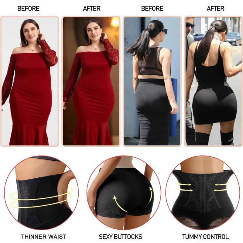 Tummy-Taming High-Waisted Panty with Hip Enhancements and Postpartum Hip Lift