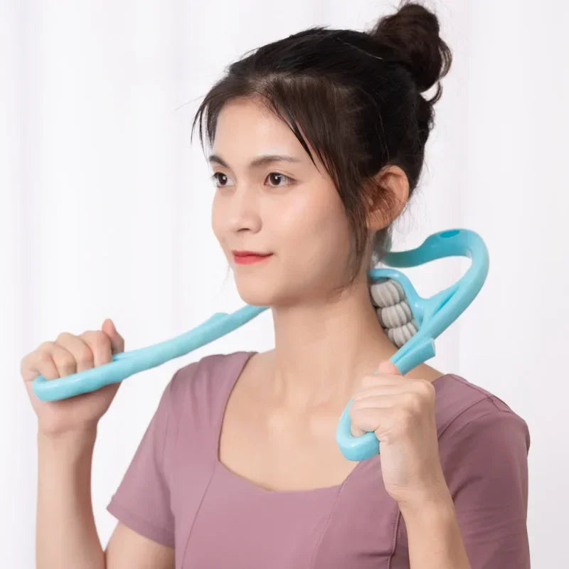 NeckRevitalize DuoTouch: Dual Trigger Point Roller Therapy for Neck and Shoulder