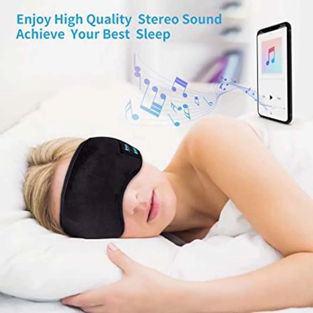 SoundSlumber Bliss : Bluetooth Sleep Eye Mask with Soft Elastic Comfort