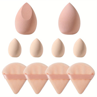 FlawlessBlend 10-Piece Cosmetic Puff Set: Makeup Foundation Sponges for Seamless Application and Wholesale Makeup Tool Excellence