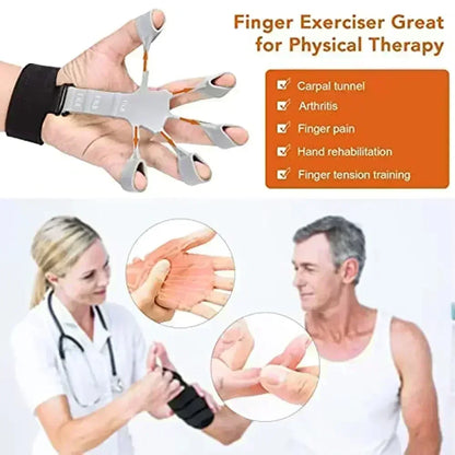 FlexGrip ProTrainer: Silicone Finger Exercise Stretcher and Hand Strengthener